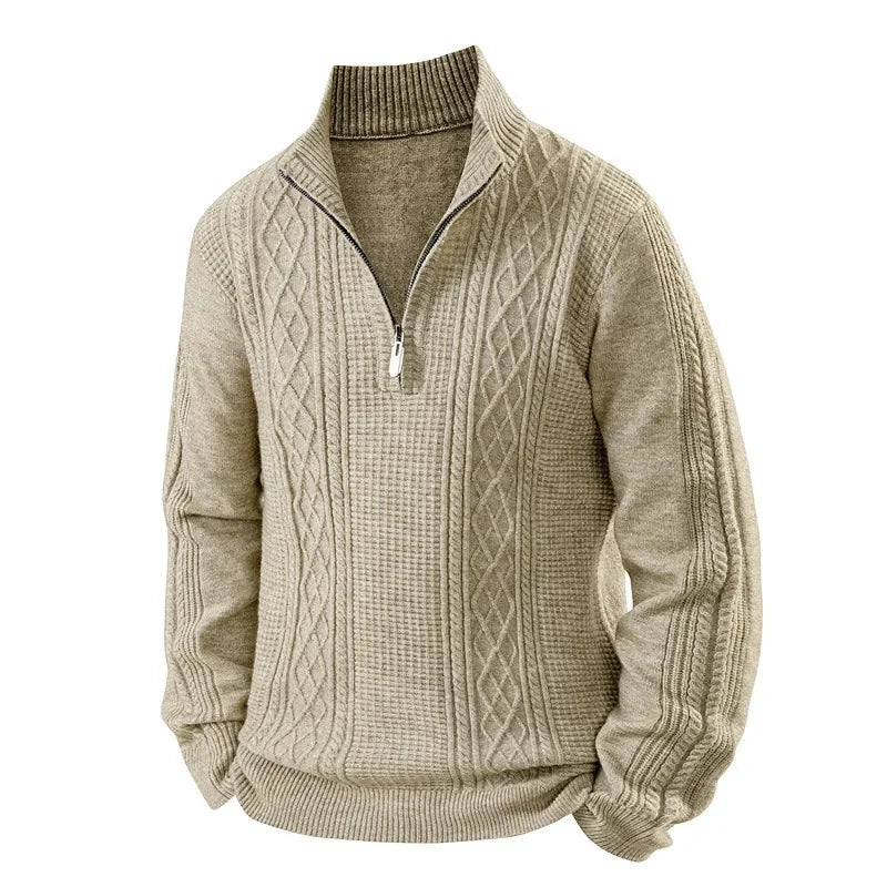 Jean-Pierre - Pull en polaire épaisse, confort optimal pour l'automne et l'hiver.