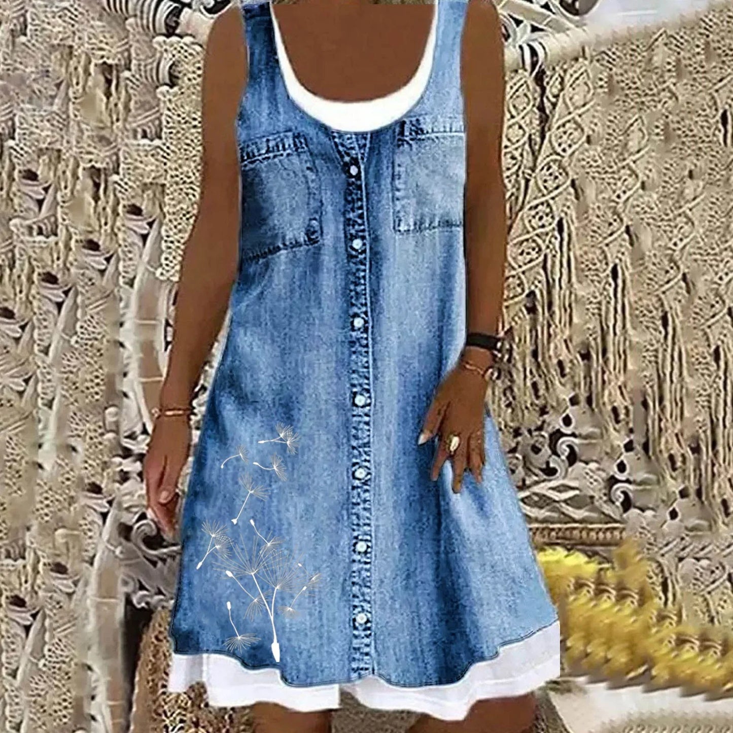 Luca™ | Robe en Jean Douce et Élégante