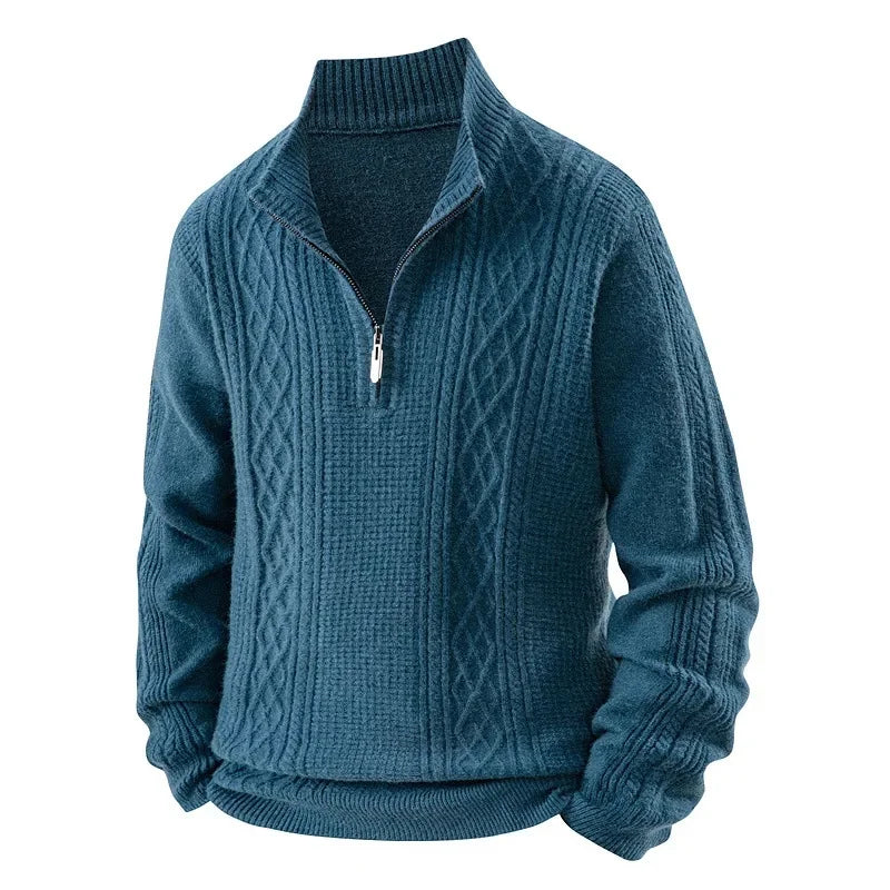 Jean-Pierre - Pull en polaire épaisse, confort optimal pour l'automne et l'hiver.
