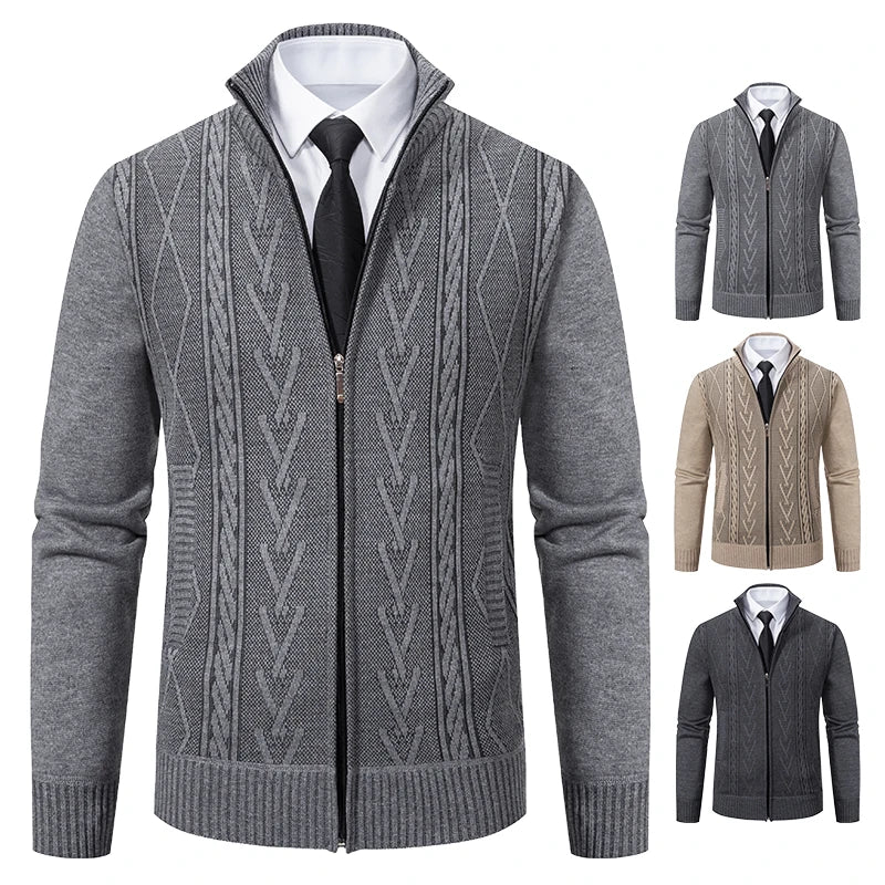 Paul – Pull Tricoté Épais Doublé, Chaud et Élégant pour l’Automne-Hiver