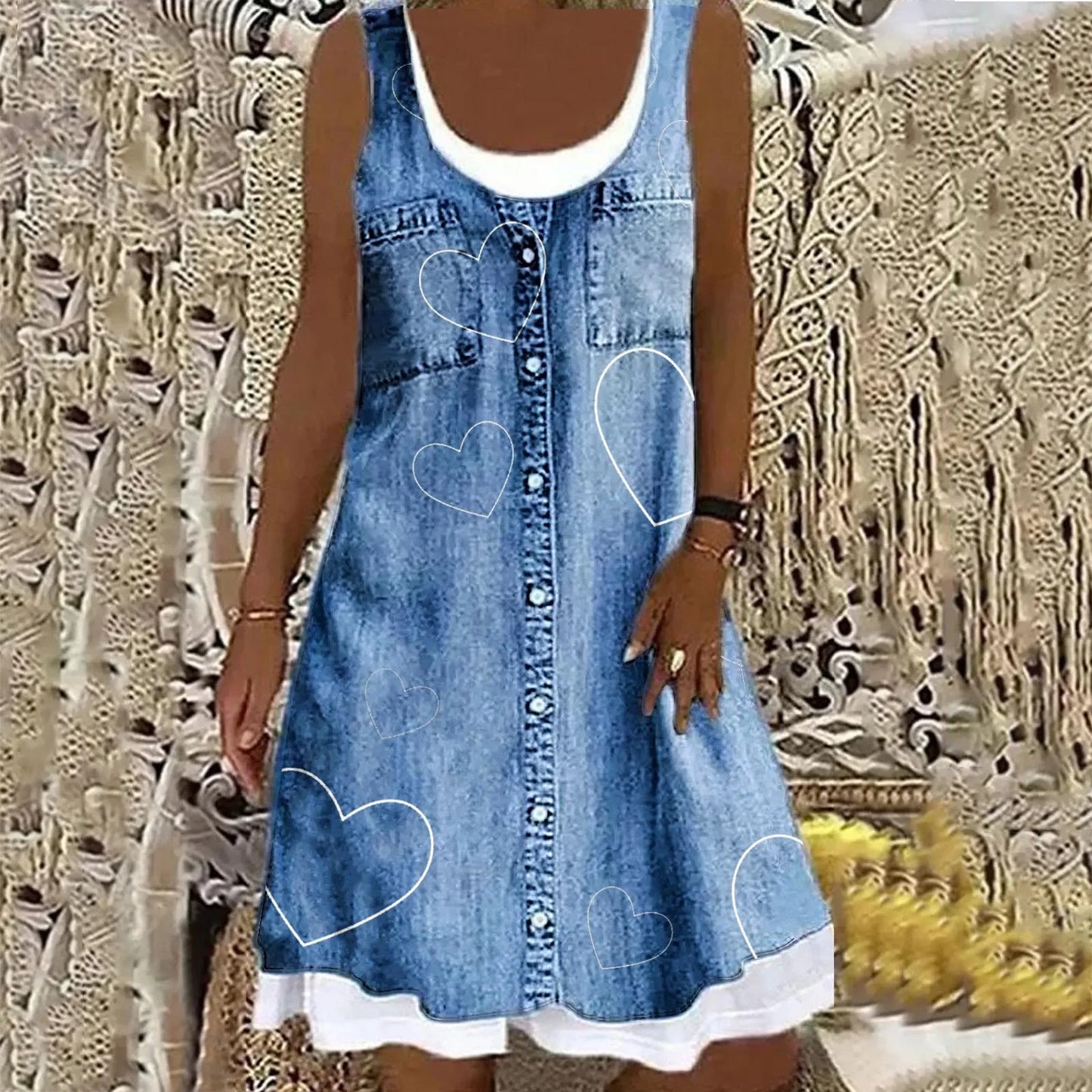 Luca™ | Robe en Jean Douce et Élégante