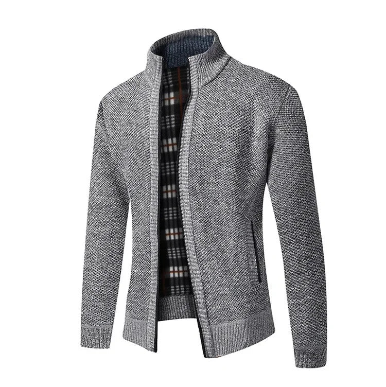Jean: Pull en Tricot Épais, Col Montant, Slim Fit, Confort Optimal pour l'Automne Hiver, Grande Taille Disponible