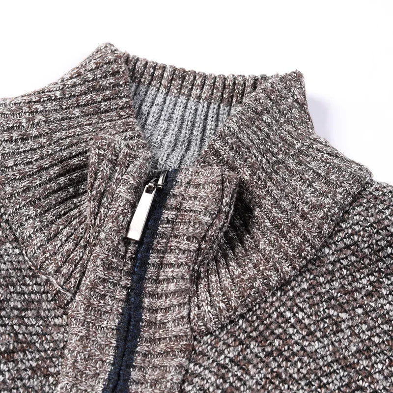 Jean: Pull en Tricot Épais, Col Montant, Slim Fit, Confort Optimal pour l'Automne Hiver, Grande Taille Disponible