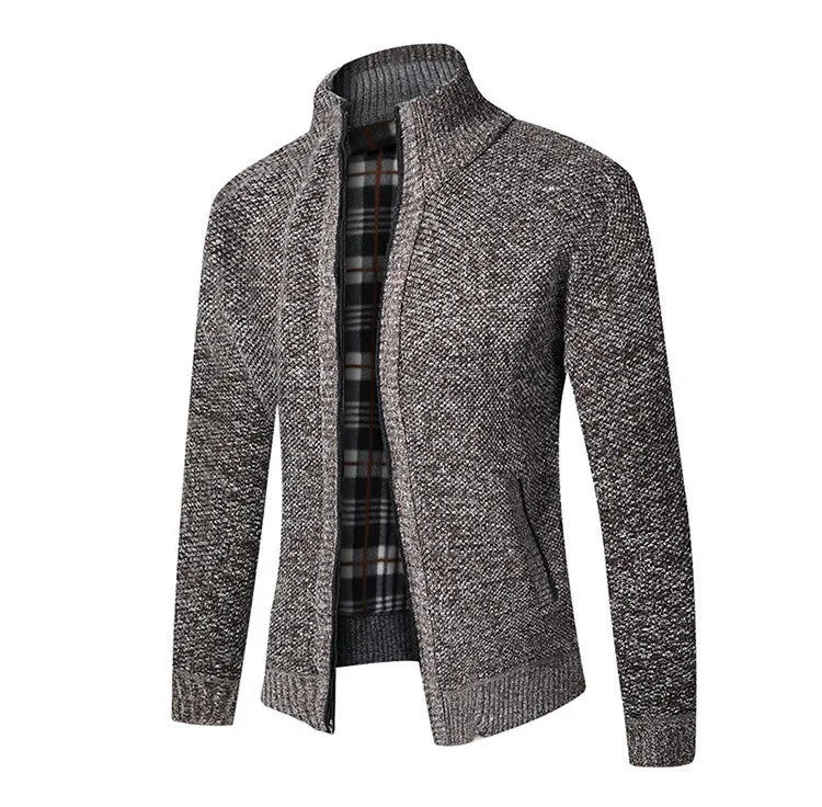 Jean: Pull en Tricot Épais, Col Montant, Slim Fit, Confort Optimal pour l'Automne Hiver, Grande Taille Disponible