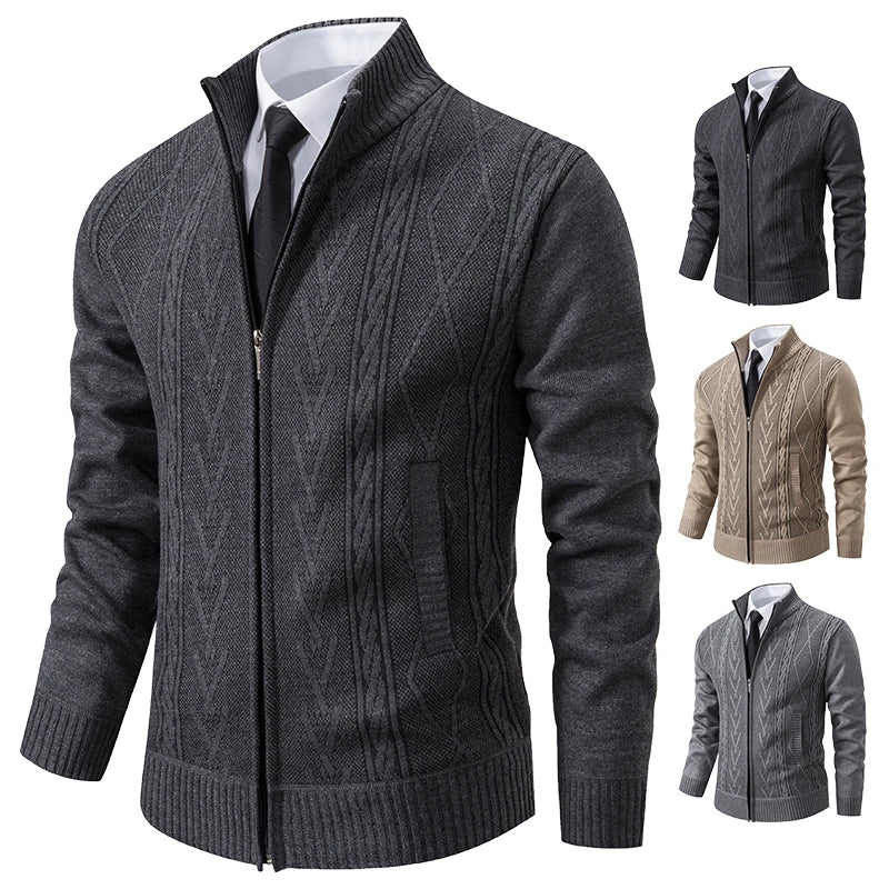 Paul – Pull Tricoté Épais Doublé, Chaud et Élégant pour l’Automne-Hiver