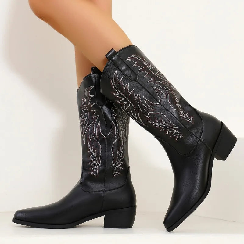 La Maison Élise® | Confortables Bottes de Cowboy Orthopédiques