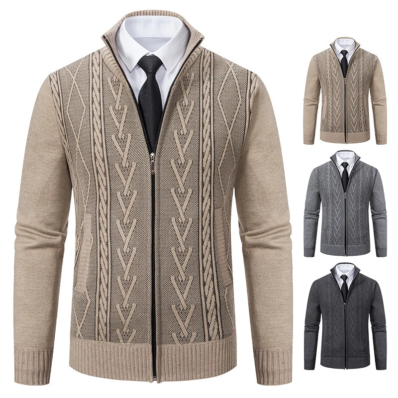 Paul – Pull Tricoté Épais Doublé, Chaud et Élégant pour l’Automne-Hiver