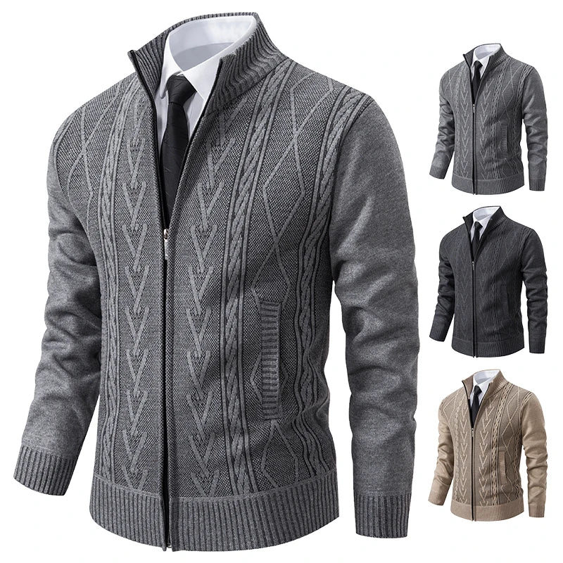 Paul – Pull Tricoté Épais Doublé, Chaud et Élégant pour l’Automne-Hiver
