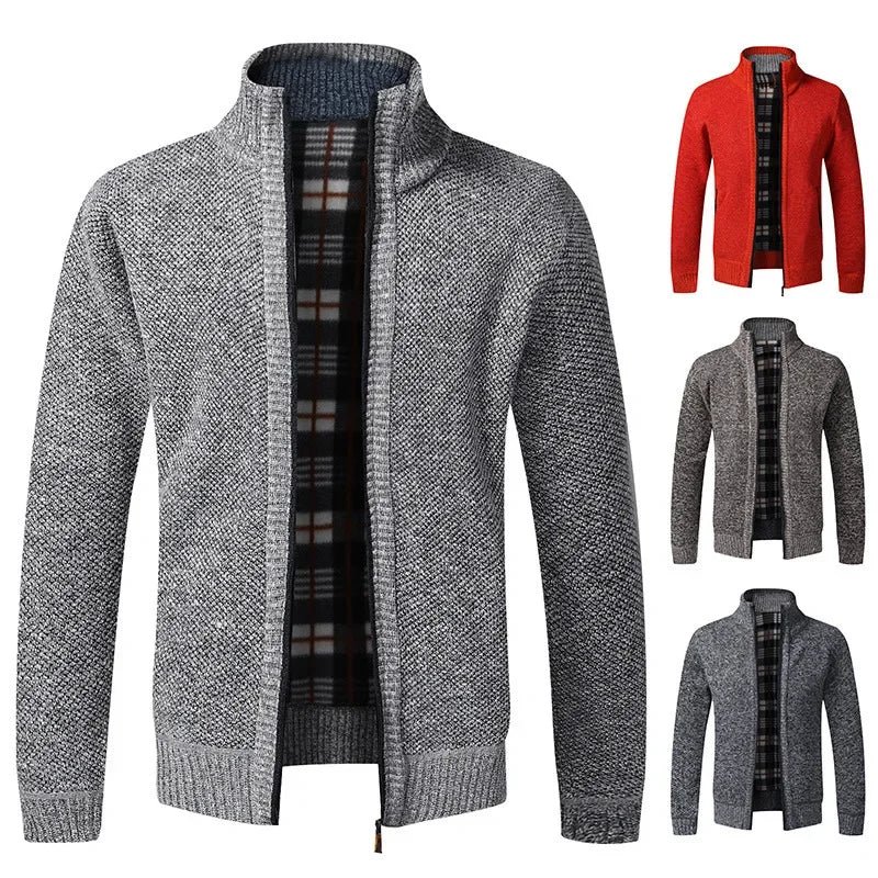 Jean: Pull en Tricot Épais, Col Montant, Slim Fit, Confort Optimal pour l'Automne Hiver, Grande Taille Disponible