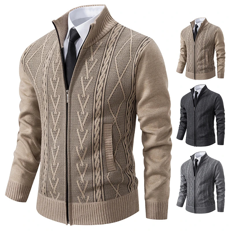 Paul – Pull Tricoté Épais Doublé, Chaud et Élégant pour l’Automne-Hiver