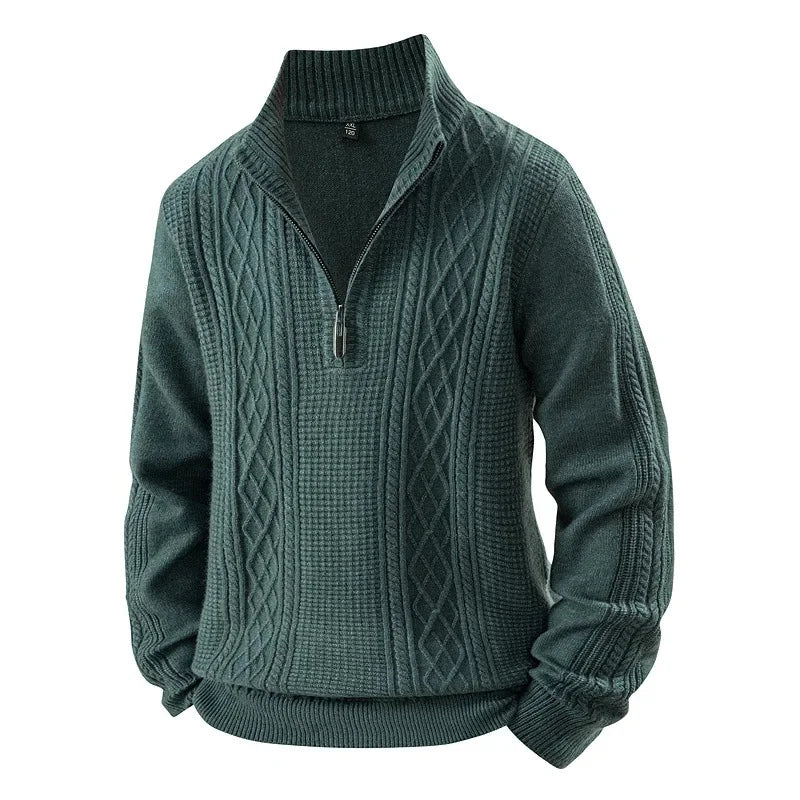 Jean-Pierre - Pull en polaire épaisse, confort optimal pour l'automne et l'hiver.