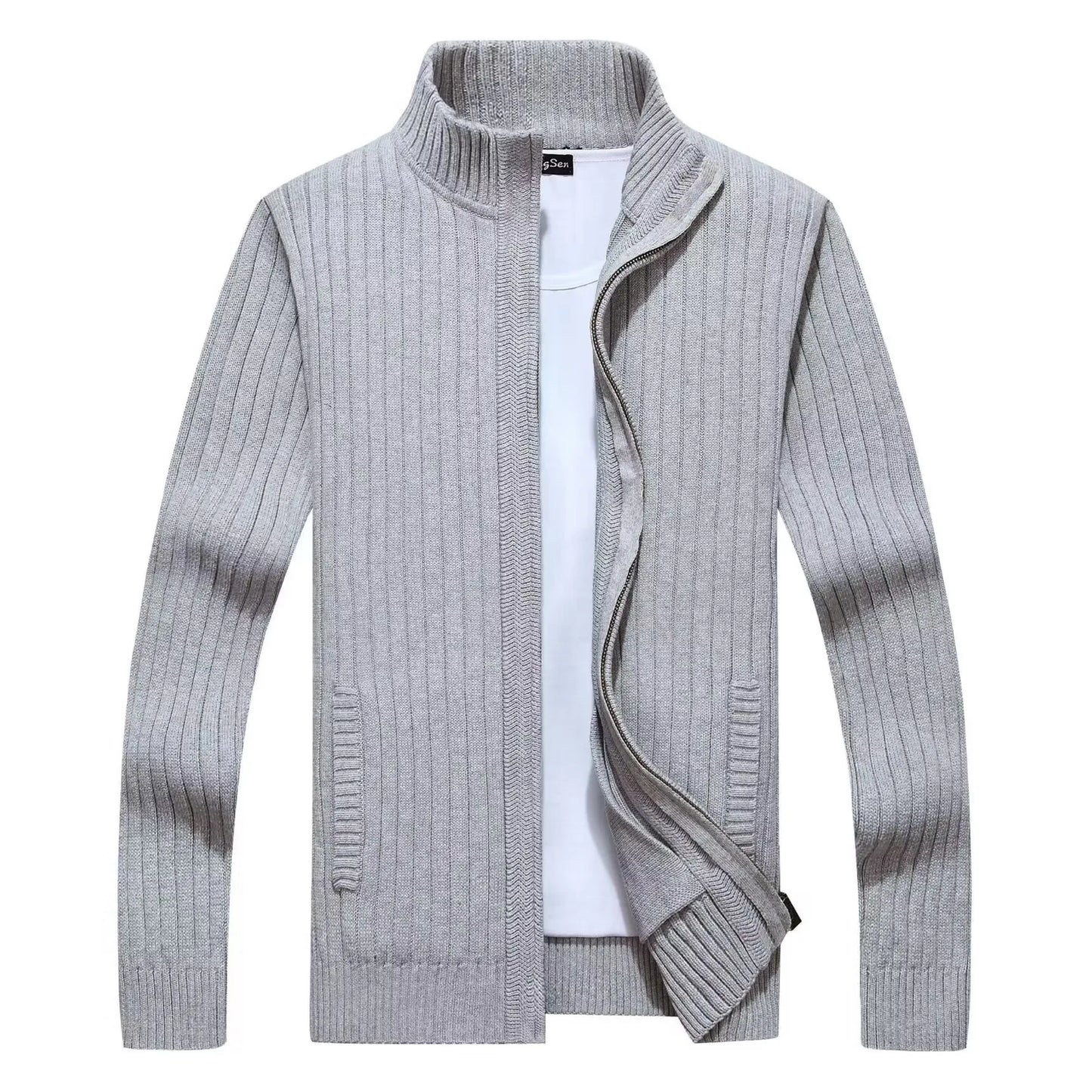 Jean: Veste Zippée Épaissie pour Hommes - Confort et Style pour le Printemps et l'Automne