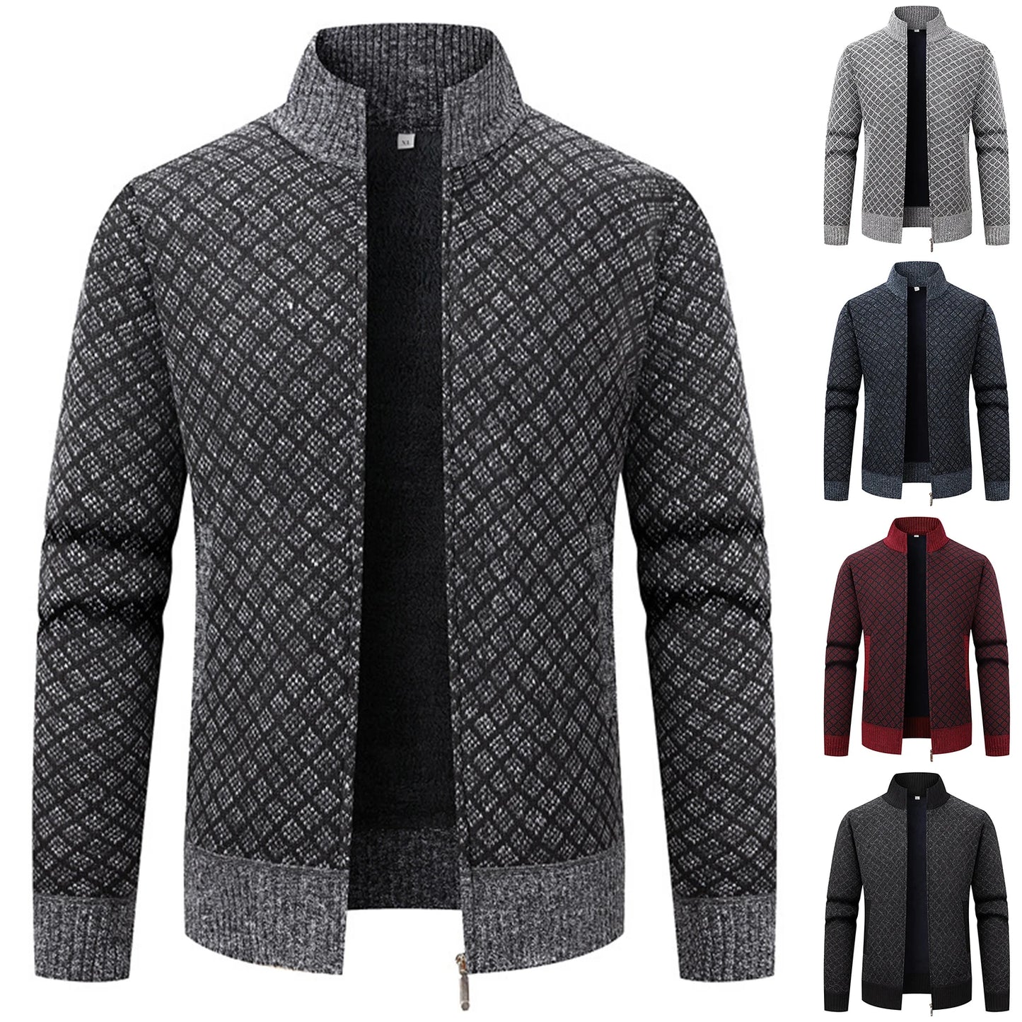 Jean - Veste décontractée à col montant, coupe ajustée pour un confort optimal, parfaite pour la saison.