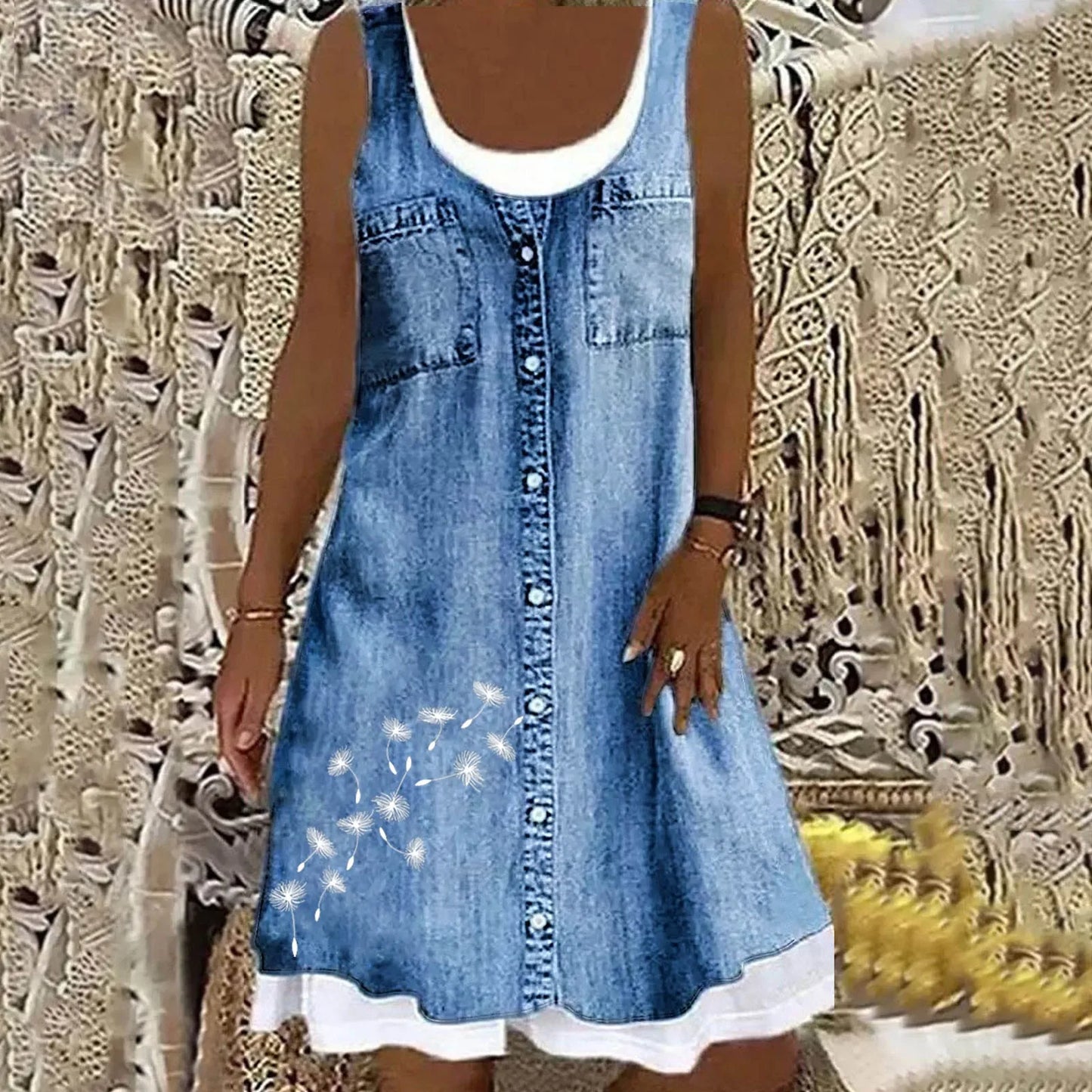 Luca™ | Robe en Jean Douce et Élégante