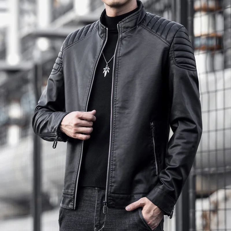 Alexandre | Veste Motard en Similicuir pour Homme