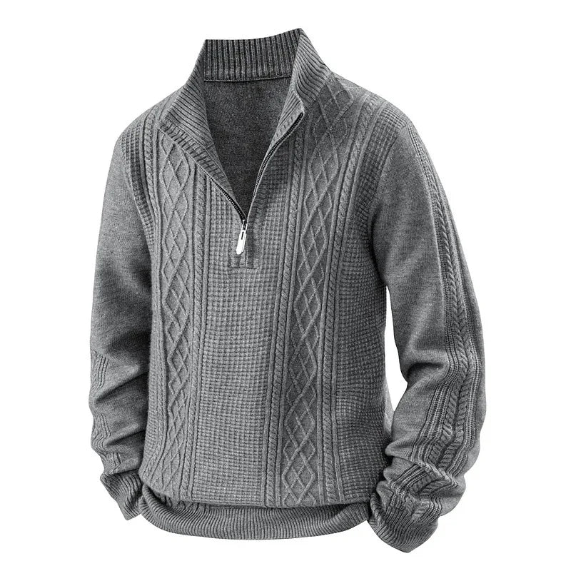 Jean-Pierre - Pull en polaire épaisse, confort optimal pour l'automne et l'hiver.