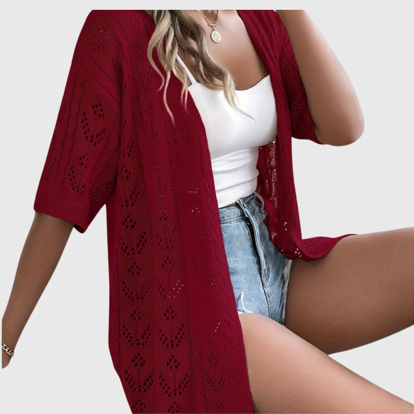 Élise | Cardigan Ajouré