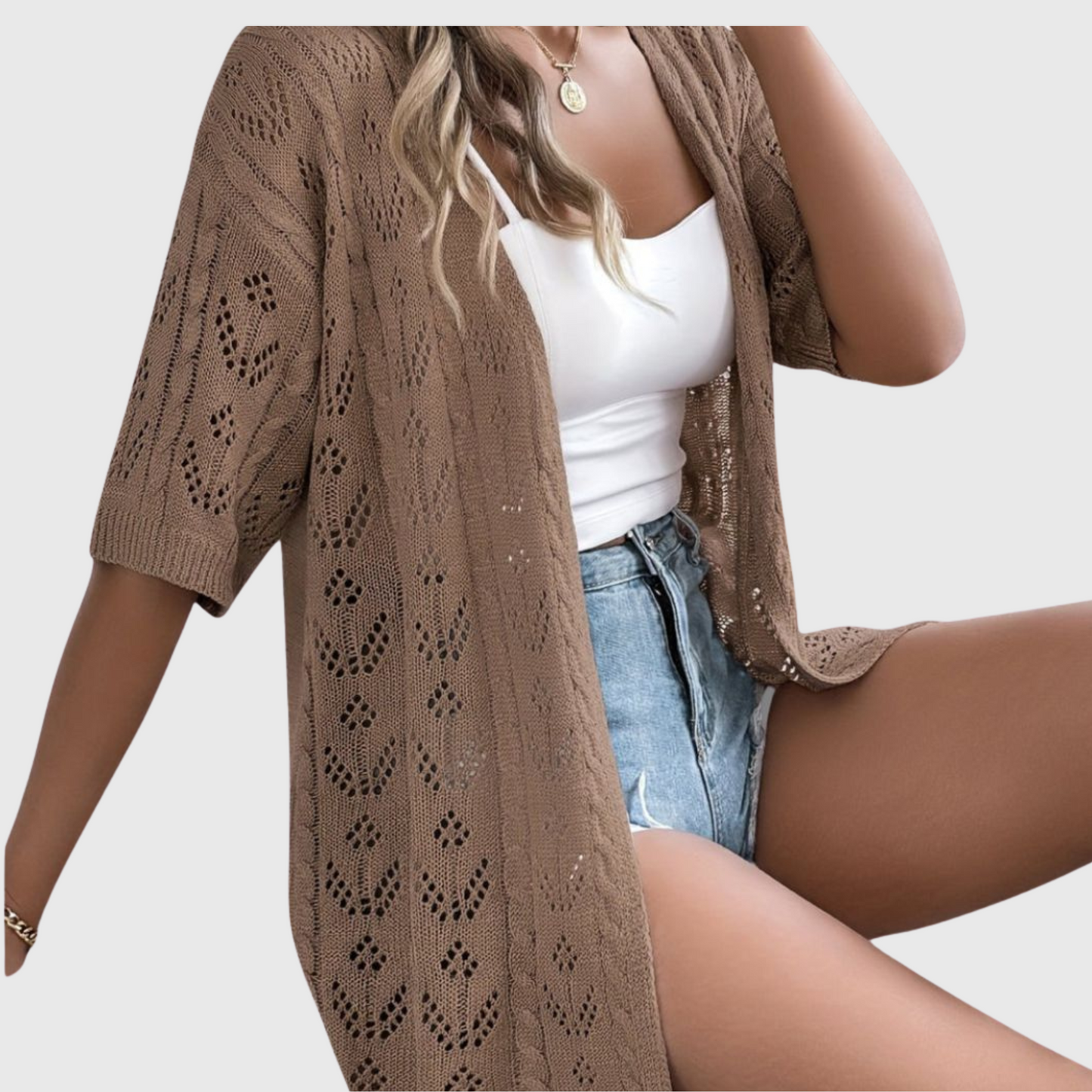 Élise | Cardigan Ajouré