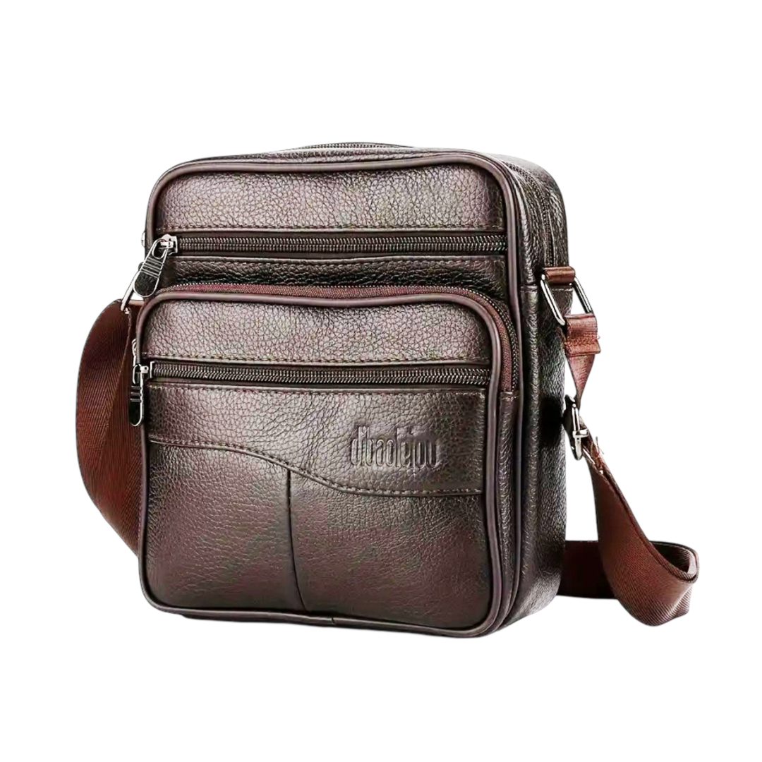 Carter - Sac à bandoulière multifonction en cuir pour hommes