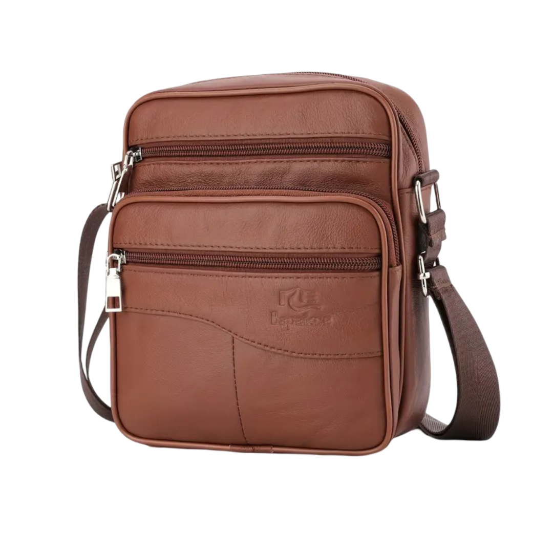 Carter - Sac à bandoulière multifonction en cuir pour hommes