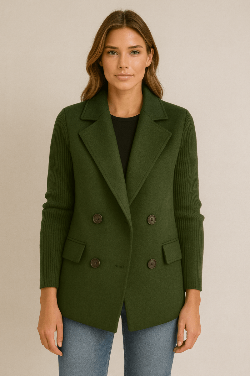 AMA - Tricot Blazer à Manches