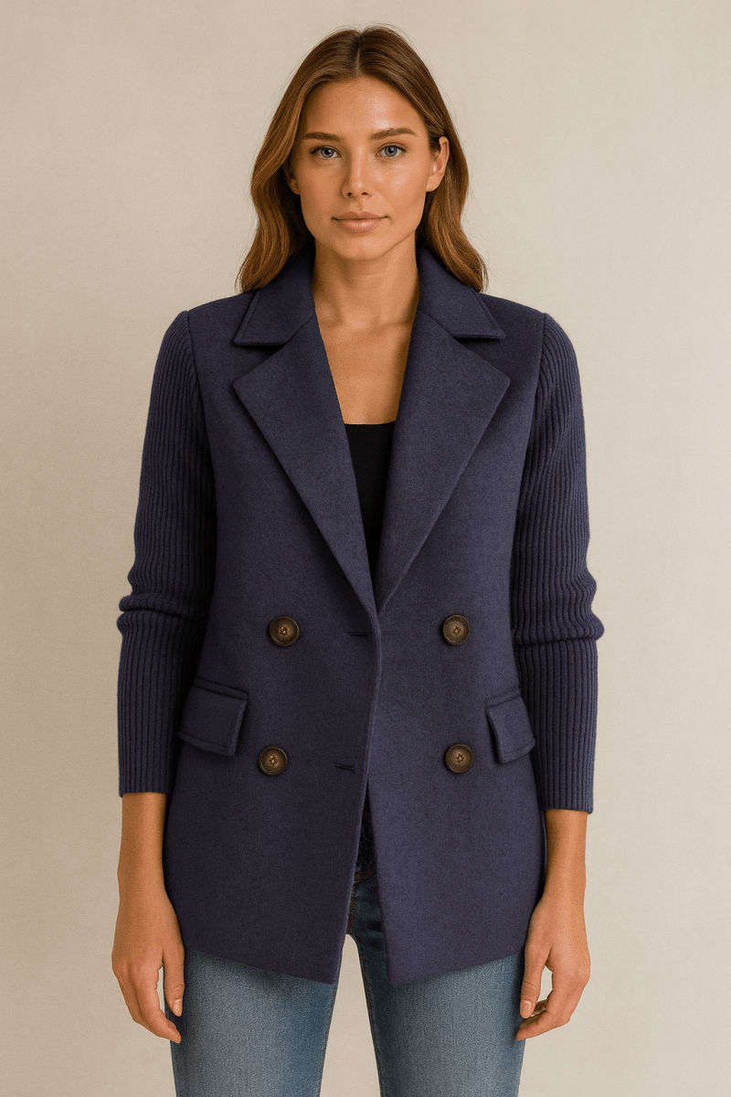AMA - Tricot Blazer à Manches