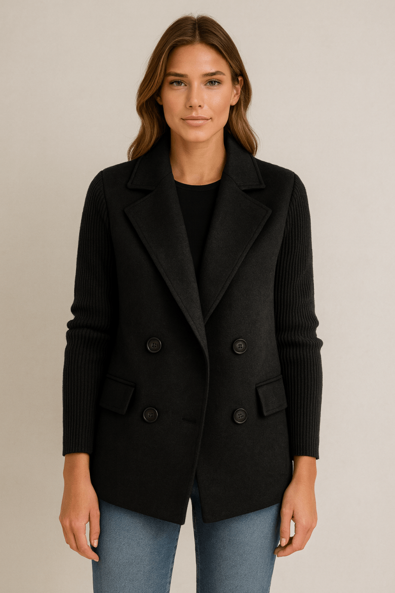 AMA - Tricot Blazer à Manches