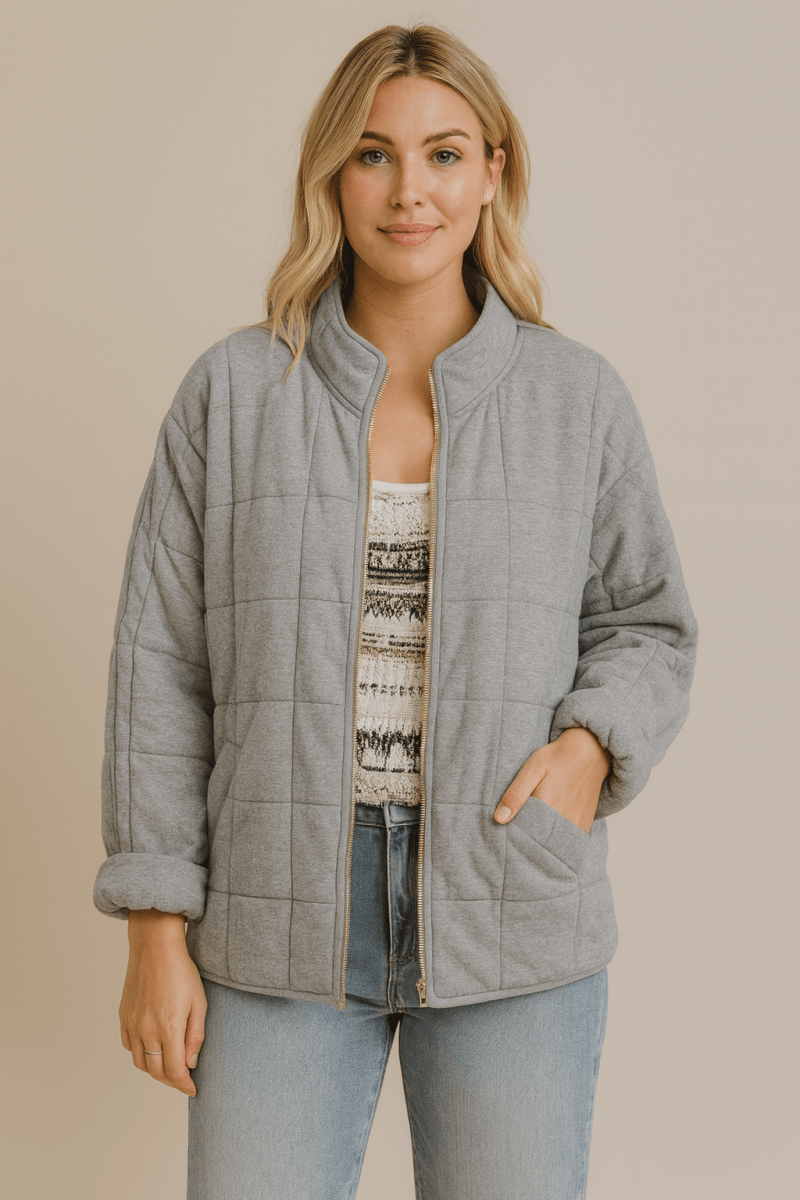 AUDREY - Veste Oversize Mi-Saison