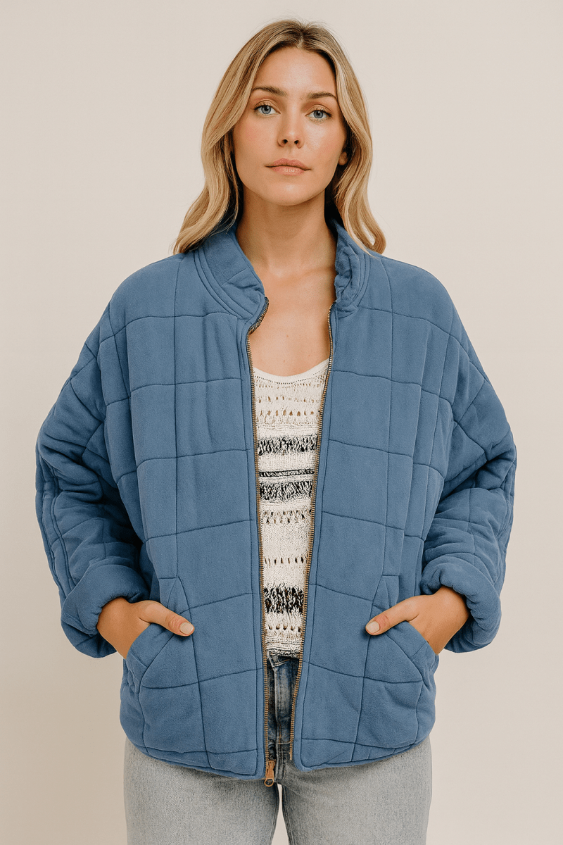 AUDREY - Veste Oversize Mi-Saison