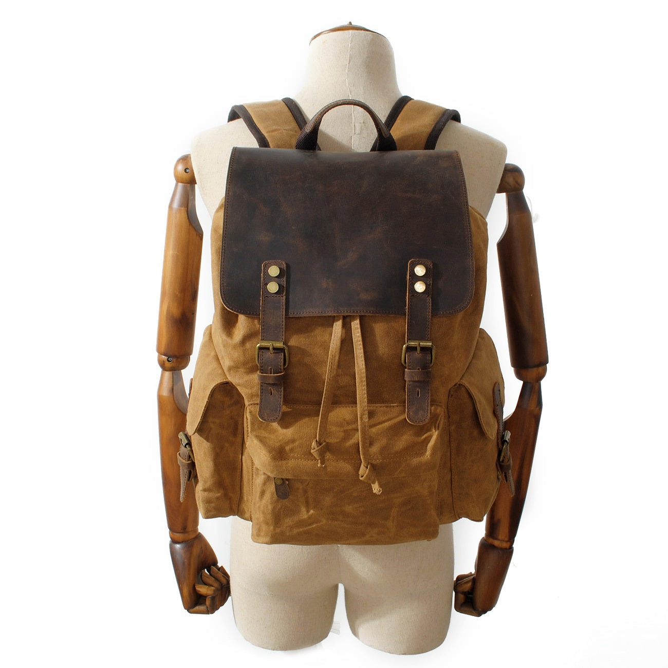 Jacob - Sac à dos vintage en toile cirée
