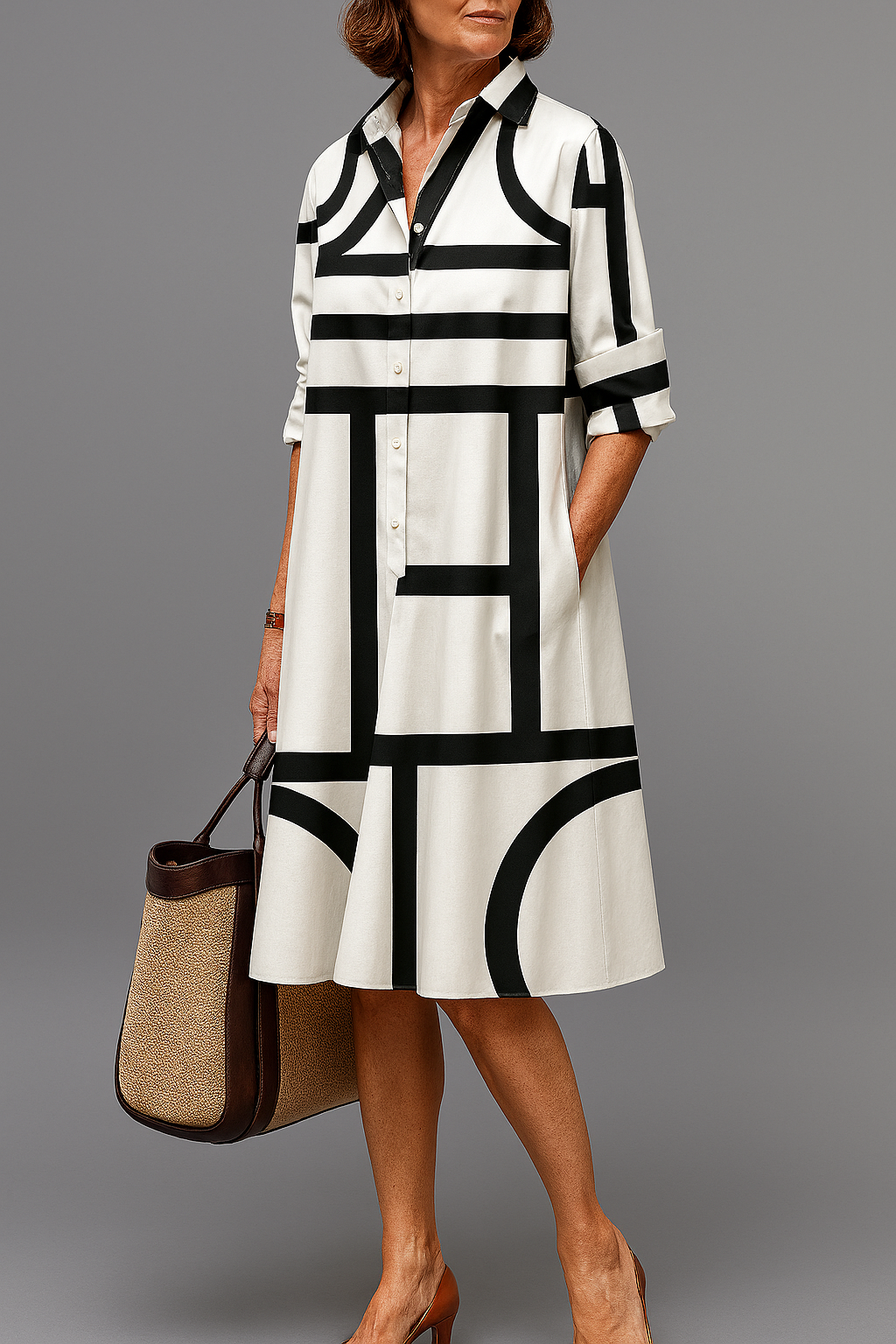 Brigitte™ | Robe Midi d'Élégance Sans Effort