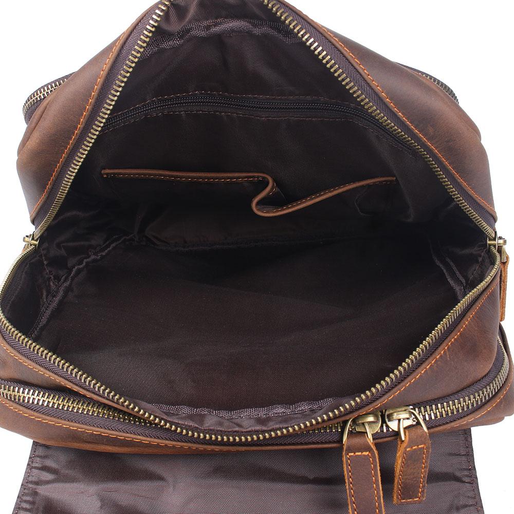 Robert - Sac à dos de voyage en cuir rétro
