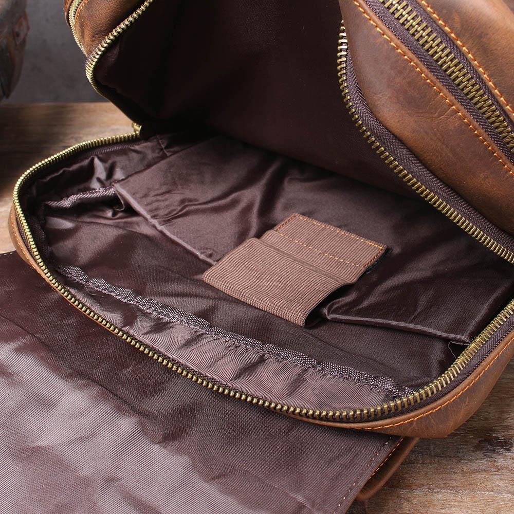 Robert - Sac à dos de voyage en cuir rétro