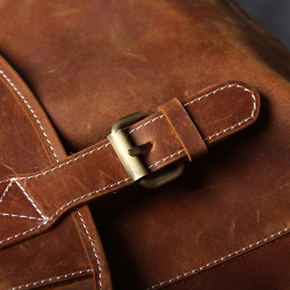 Jeffrey - Sac à dos en cuir classique et durable