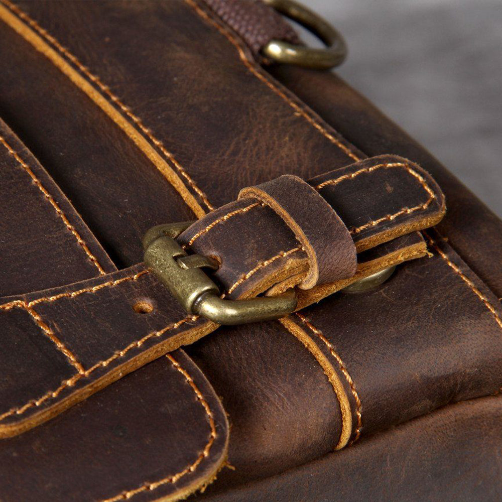 Jason - Sac à dos en cuir tan premium