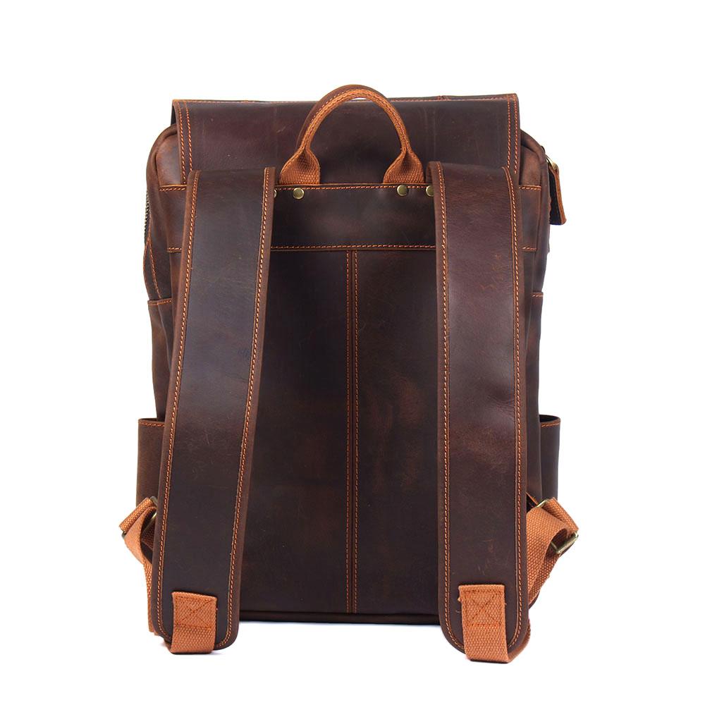 Robert - Sac à dos de voyage en cuir rétro