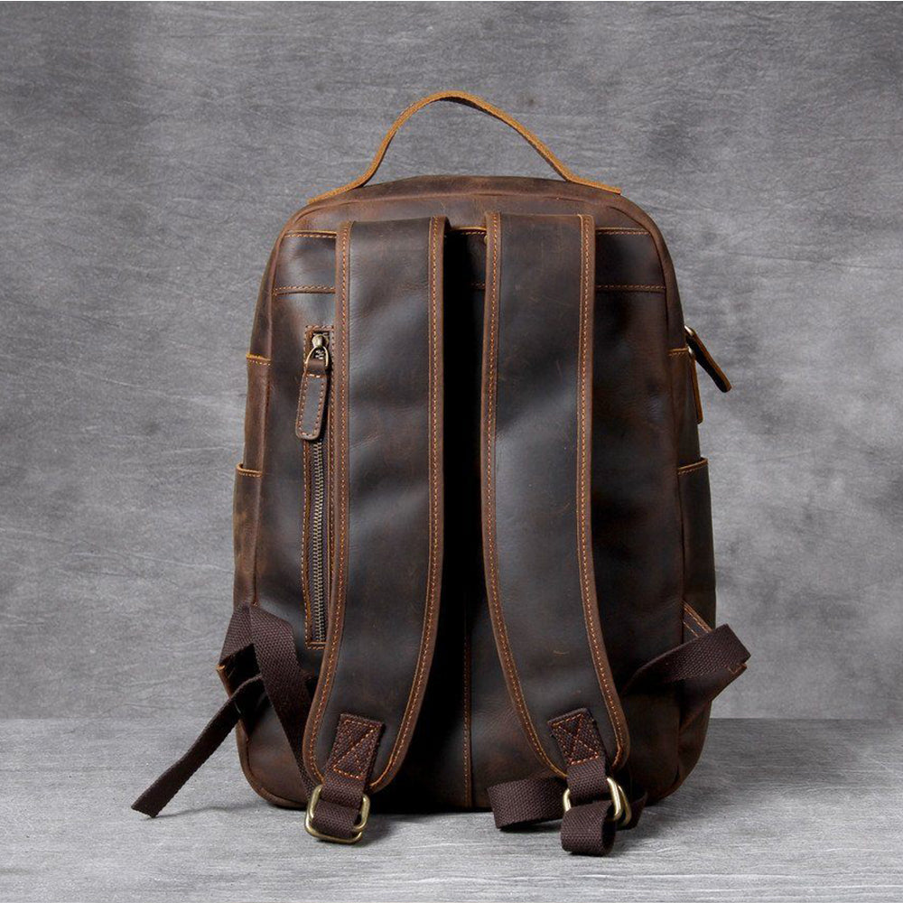Jason - Sac à dos en cuir tan premium