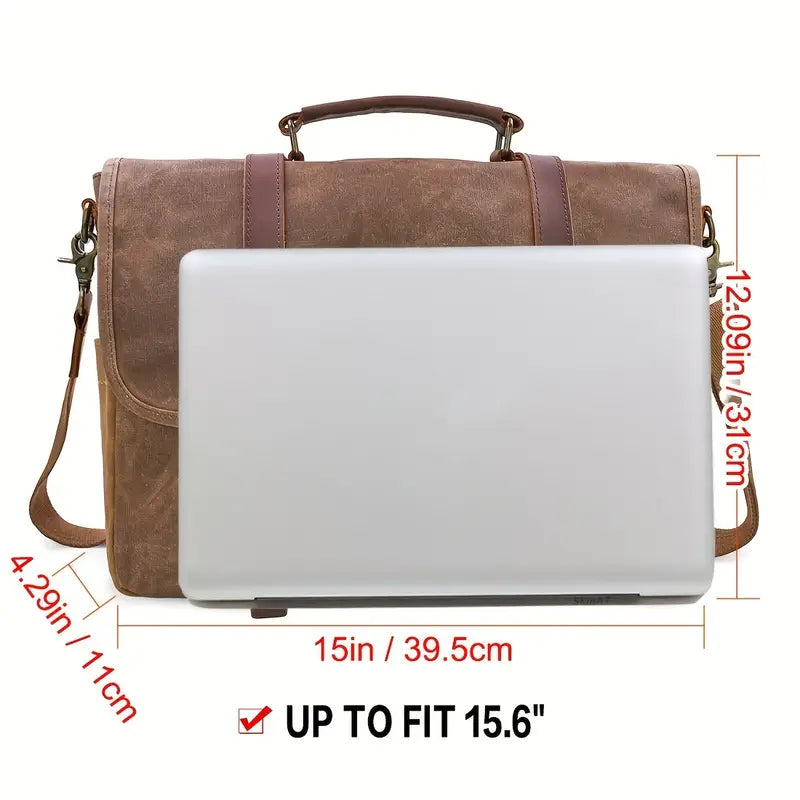 Brett - Sac à bandoulière en toile imperméable grande capacité pour hommes