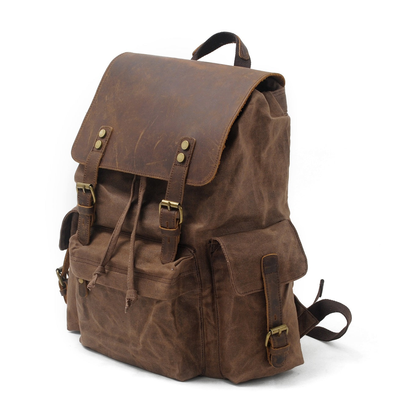 Jacob - Sac à dos vintage en toile cirée