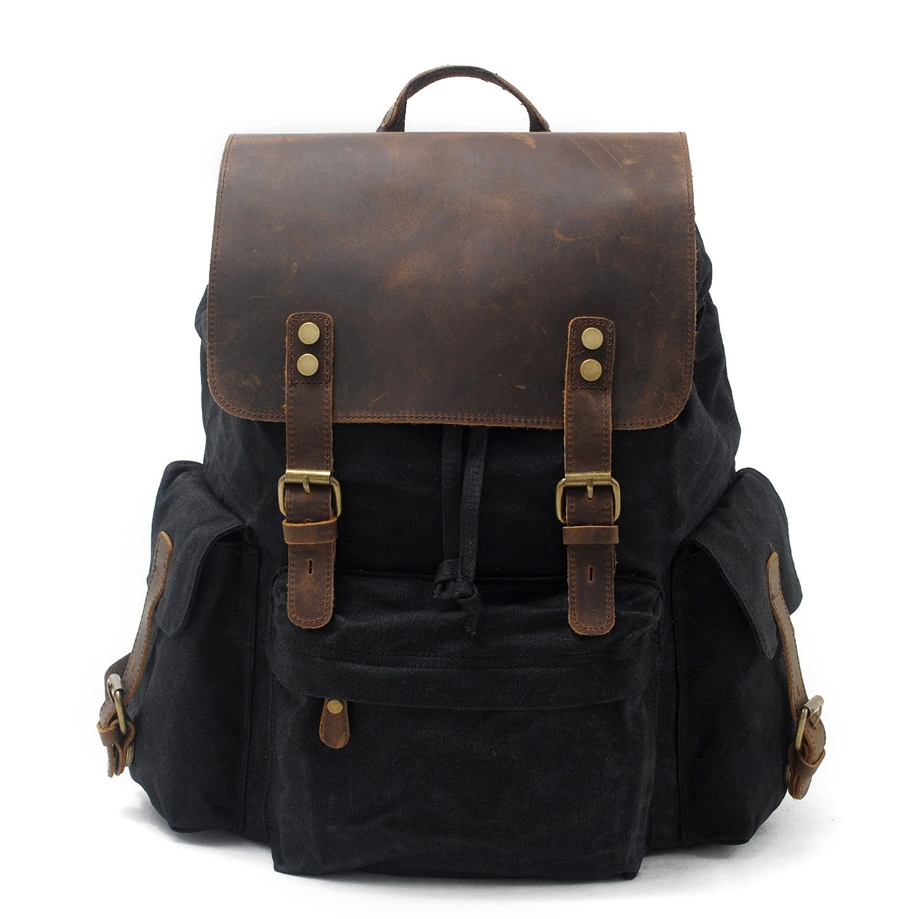 Jacob - Sac à dos vintage en toile cirée