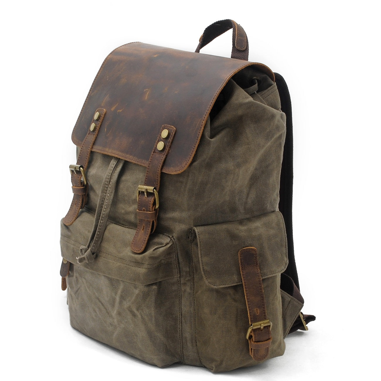 Jacob - Sac à dos vintage en toile cirée