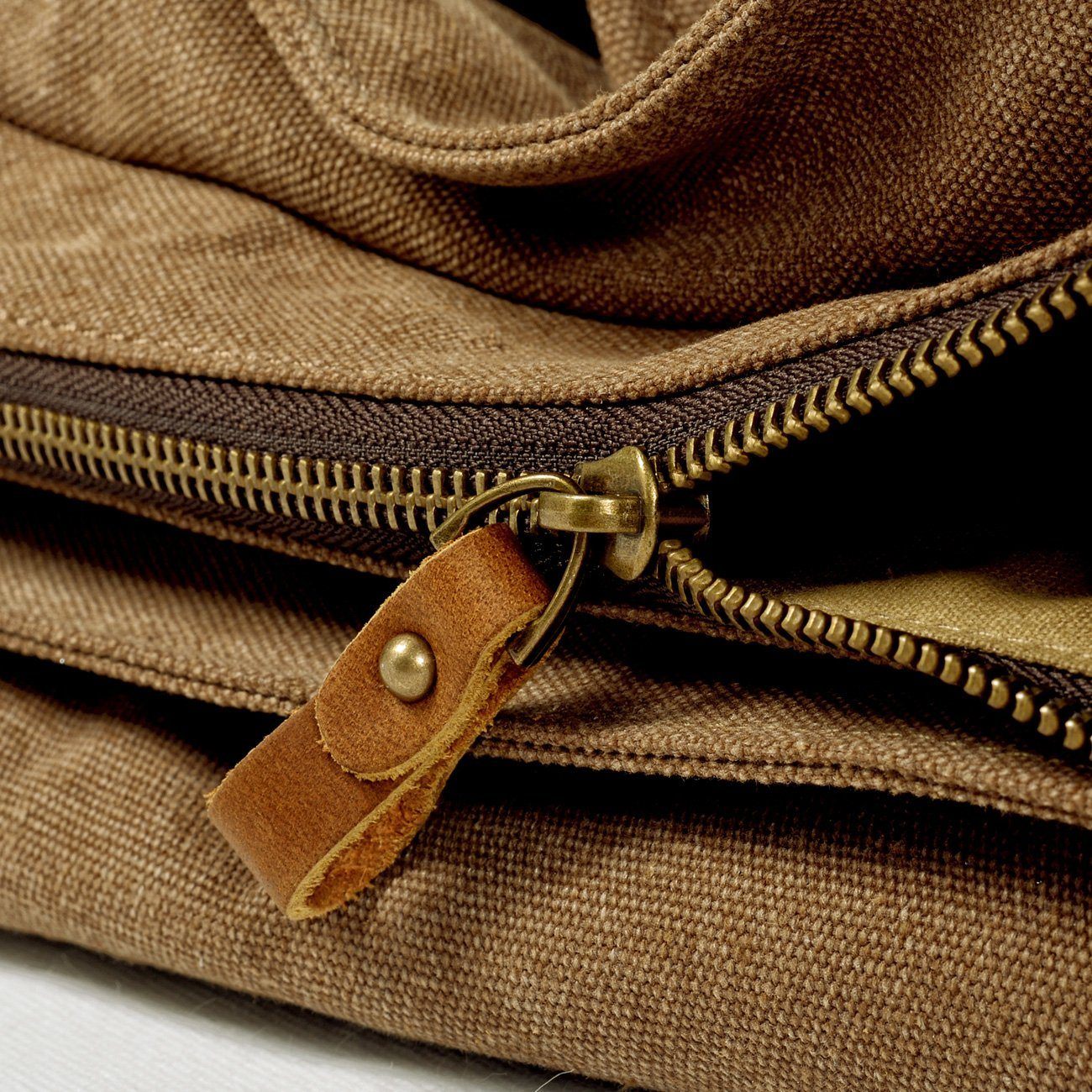 Scott - Sac bandoulière en toile cirée et cuir pour hommes