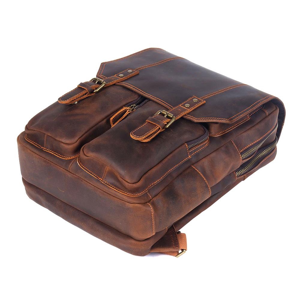 Robert - Sac à dos de voyage en cuir rétro