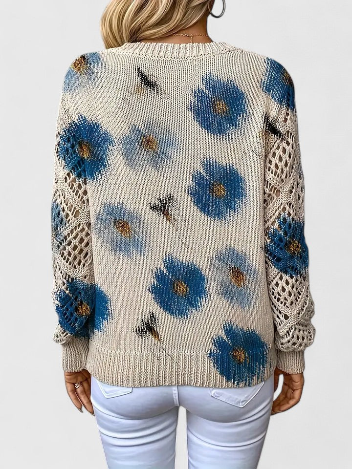 Amélie | Pull élégant avec motif floral