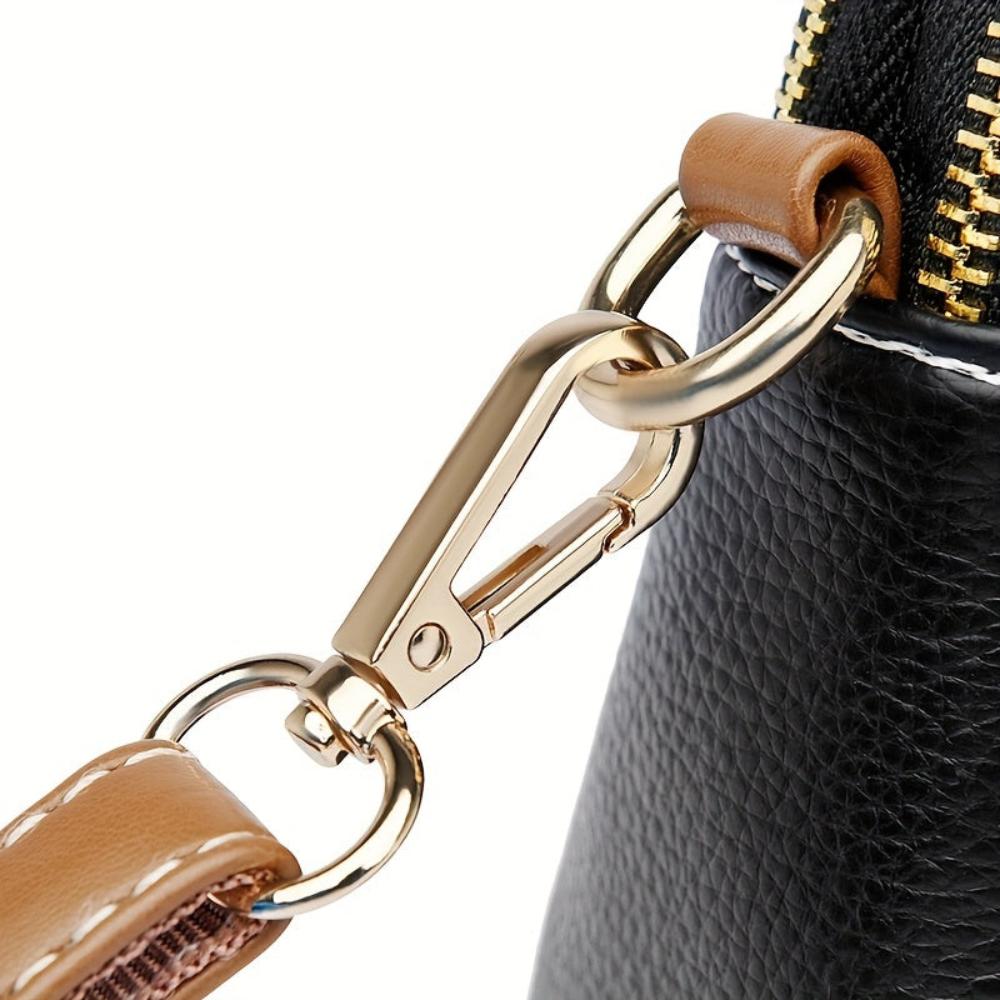Sac à bandoulière Mila en cuir gaufré Litchi (ACHETEZ 1, OBTENEZ 1 GRATUIT)