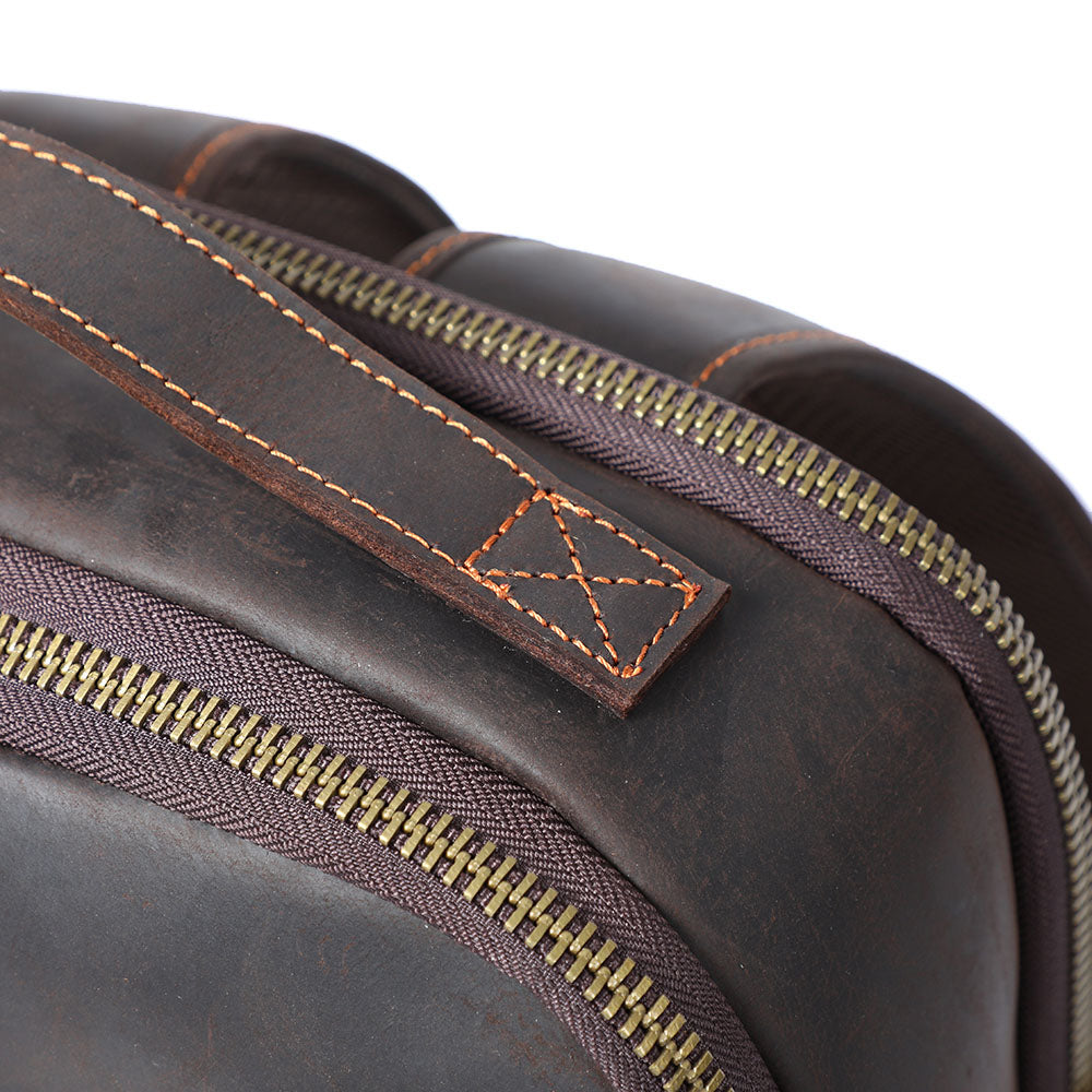 Andrew - Sac à dos en cuir pour ordinateur portable pour hommes