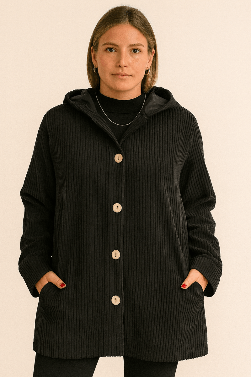 INDIE - Veste à Capuche en Velours Côtelé