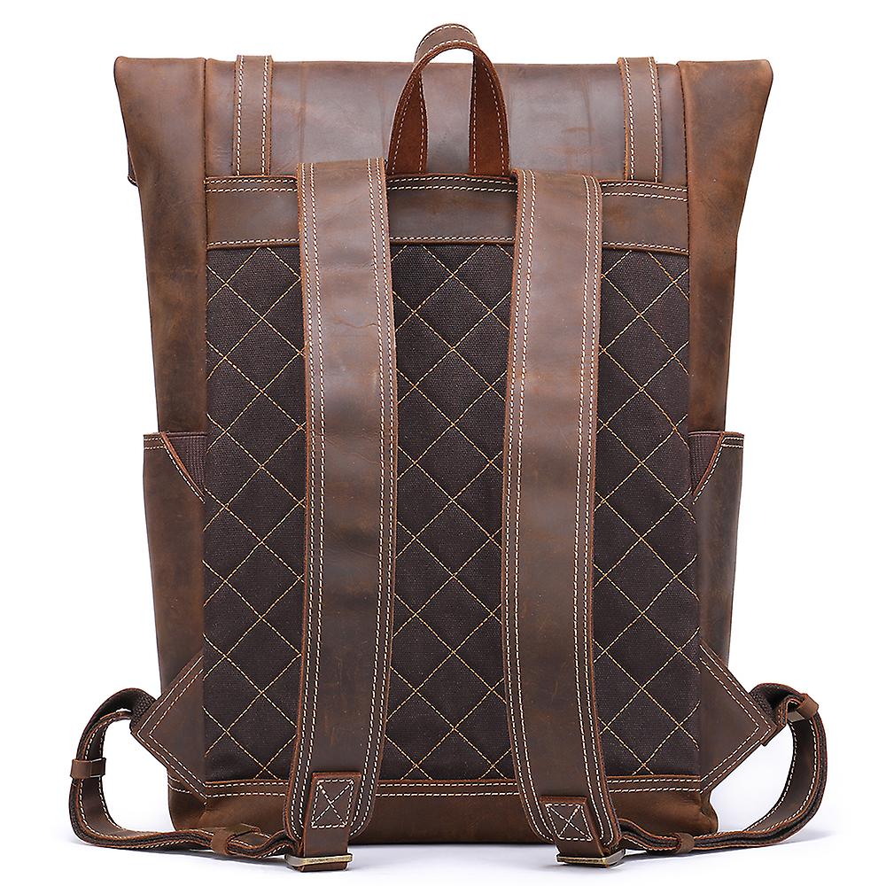 Larry - Sac à Dos en Cuir Rétro pour Hommes