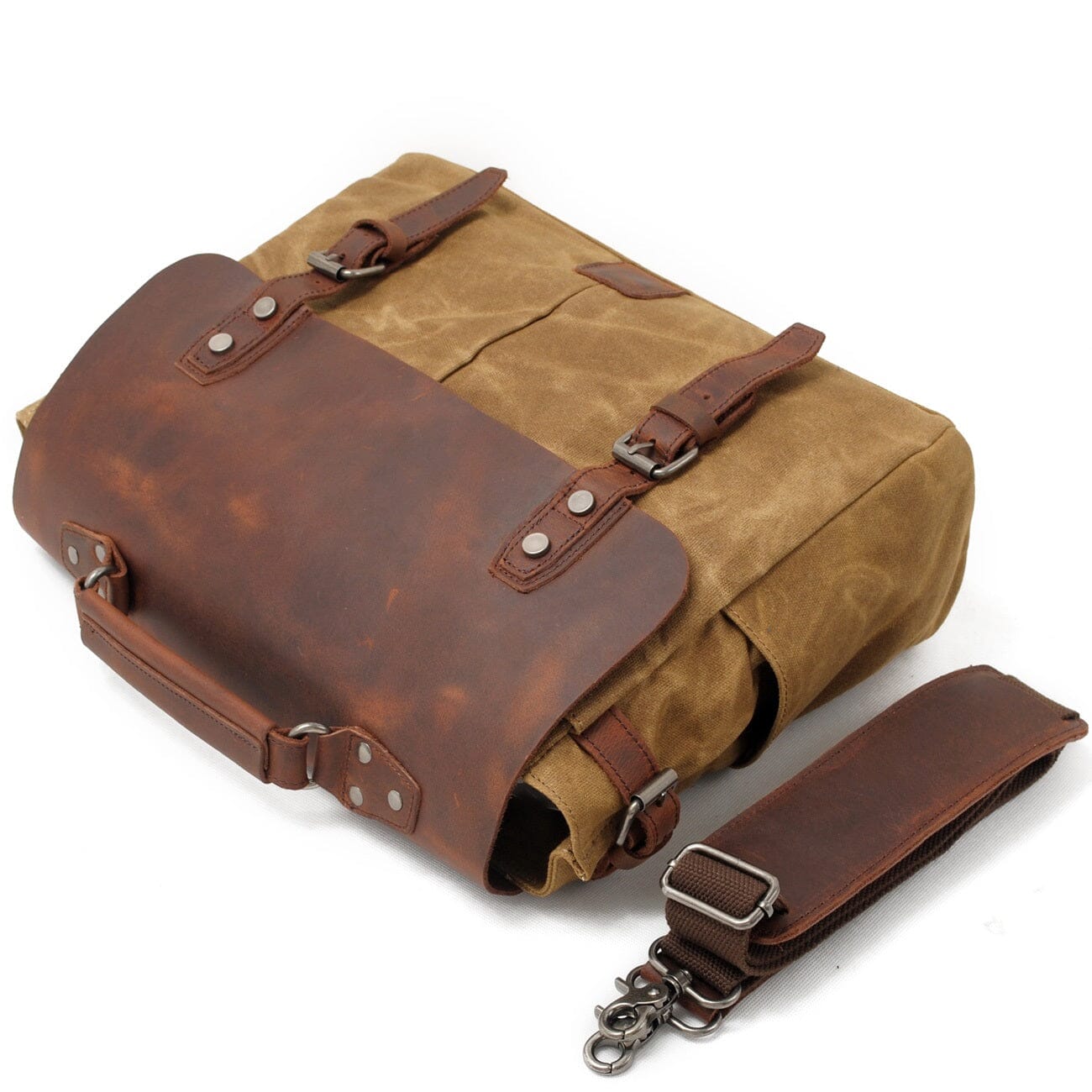 Alexander - Sac messager en toile vintage