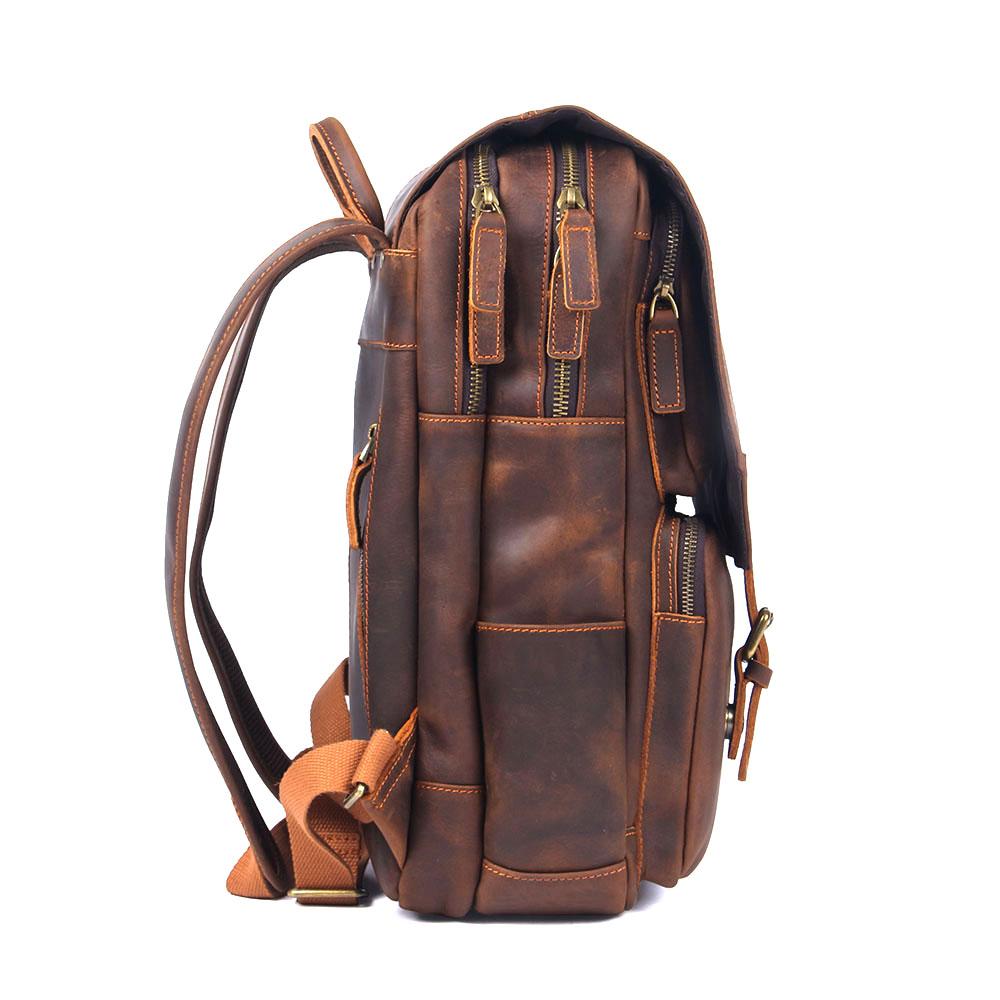 Robert - Sac à dos de voyage en cuir rétro